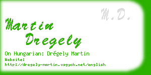 martin dregely business card