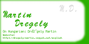 martin dregely business card